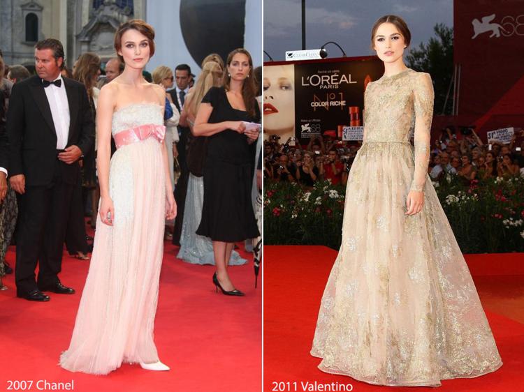 Самые красивые вечерние платья Кира Найтли Венецианский кинофестиваль