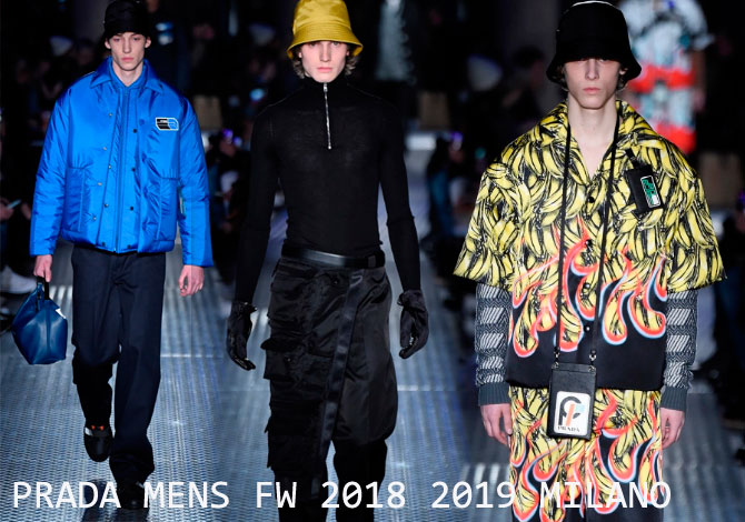 PRADA MENS FW 2018 2019 мода осень зима