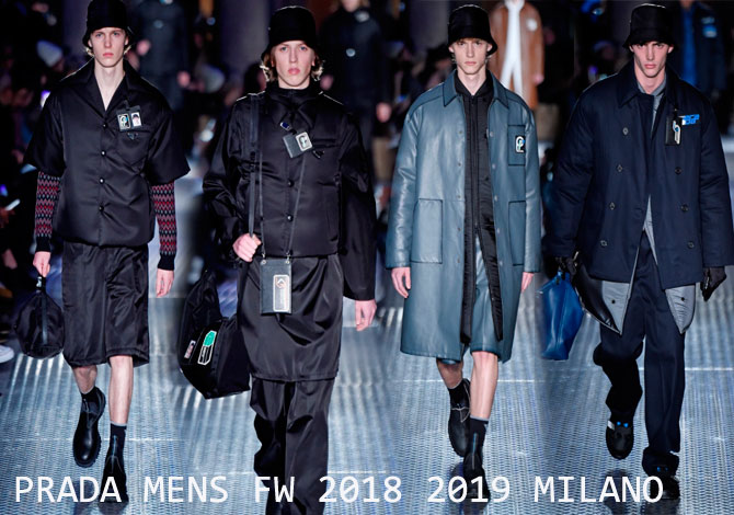 PRADA MENS FW 2018 2019 мода