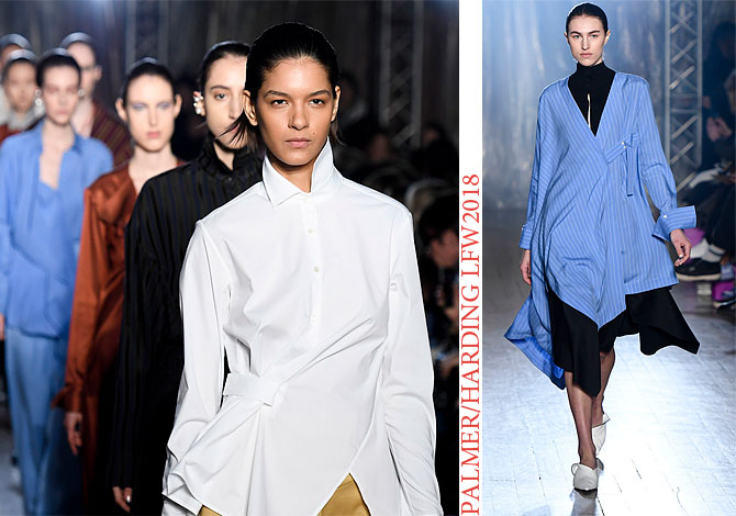 мода LFW 2018 в Лондоне модная коллекция PALMER HARDING осень зима