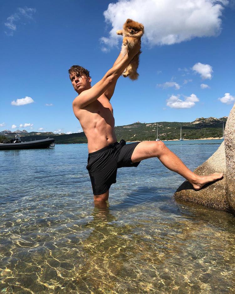 Максим Галкин с собакой