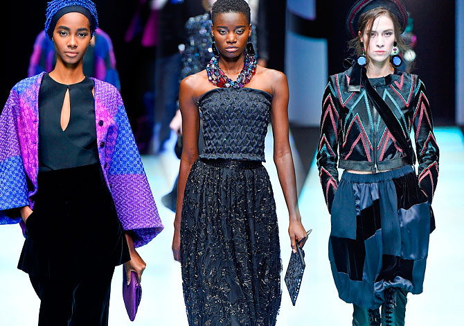 Giorgio Armani MFW 2018 неделя моды в Милане осень зима 2019