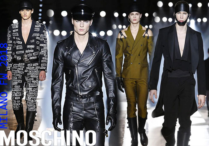 мода Moschino Mens FW 2018 2019 Milano