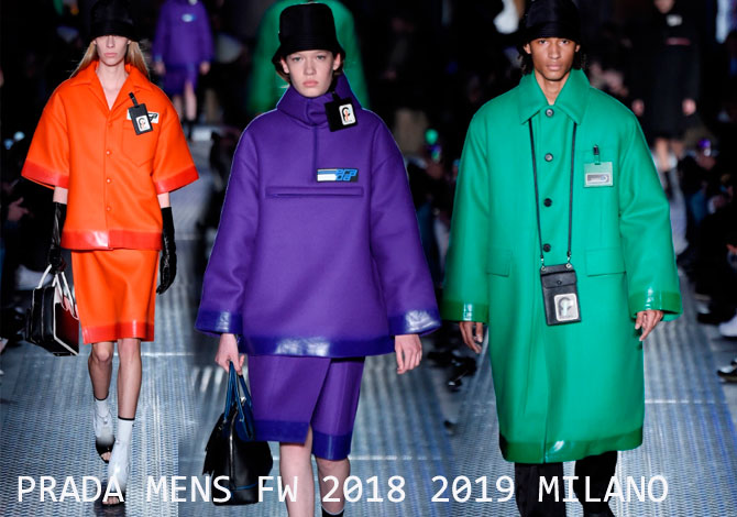 PRADA MENS FW 2018 2019 мода зима
