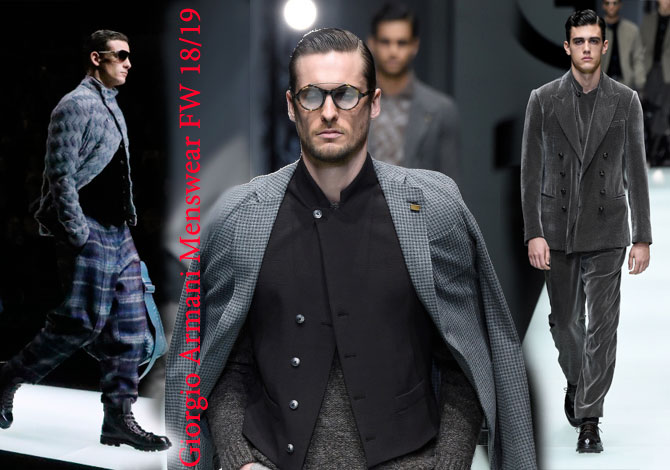 Armani Milan Menswear Fashion Week FW 2018