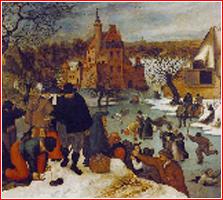 Брейгель, Питер II. Зима. Катанье на коньках. Ок. 1600–1605. Дерево, масло