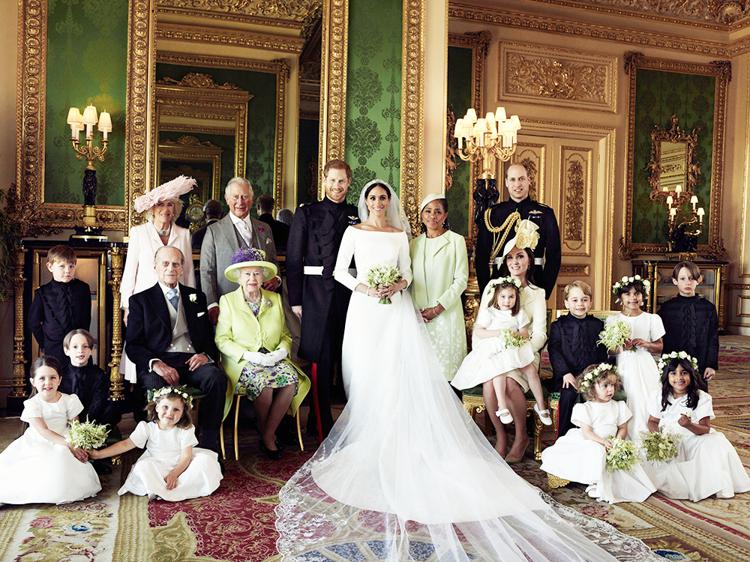 Свадебное фото членов королевской семьи