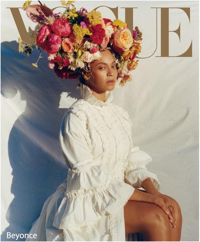 На фото Бейонсе, сентябрьский номер Vogue
