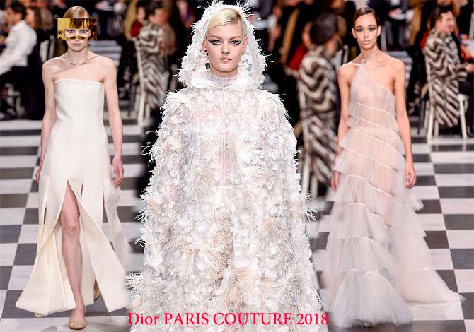 свадебные платья Dior Haute Couture Spring 2018