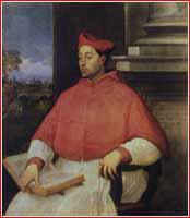 Тициан Вечеллио (1488/89 – 1576). Портрет кардинала Антониотто Паллавичини. Ок. 1545. Холст, масло.