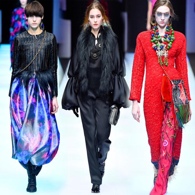 Giorgio Armani MFW 2018 неделя моды в Милане осень зима 2019