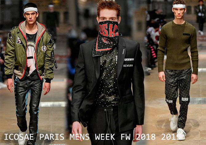 мода Icosae Paris Mens Fashion Week осень зима 2018 2019