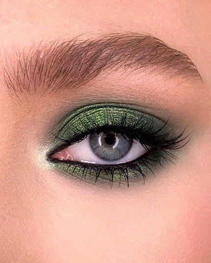 макияж зелёных глаз
