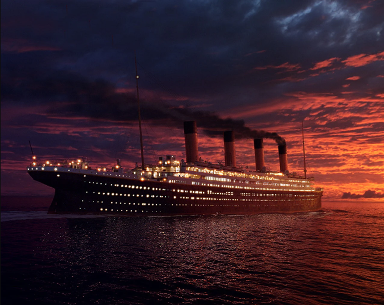 Титаник в ночи