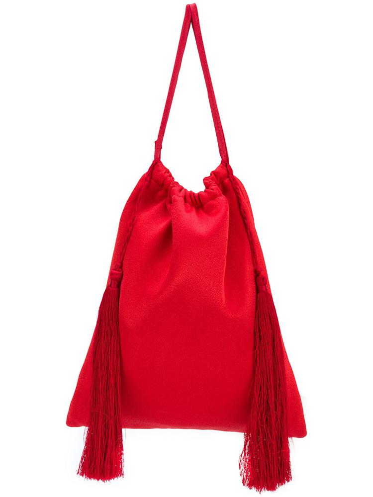 красная женская сумка