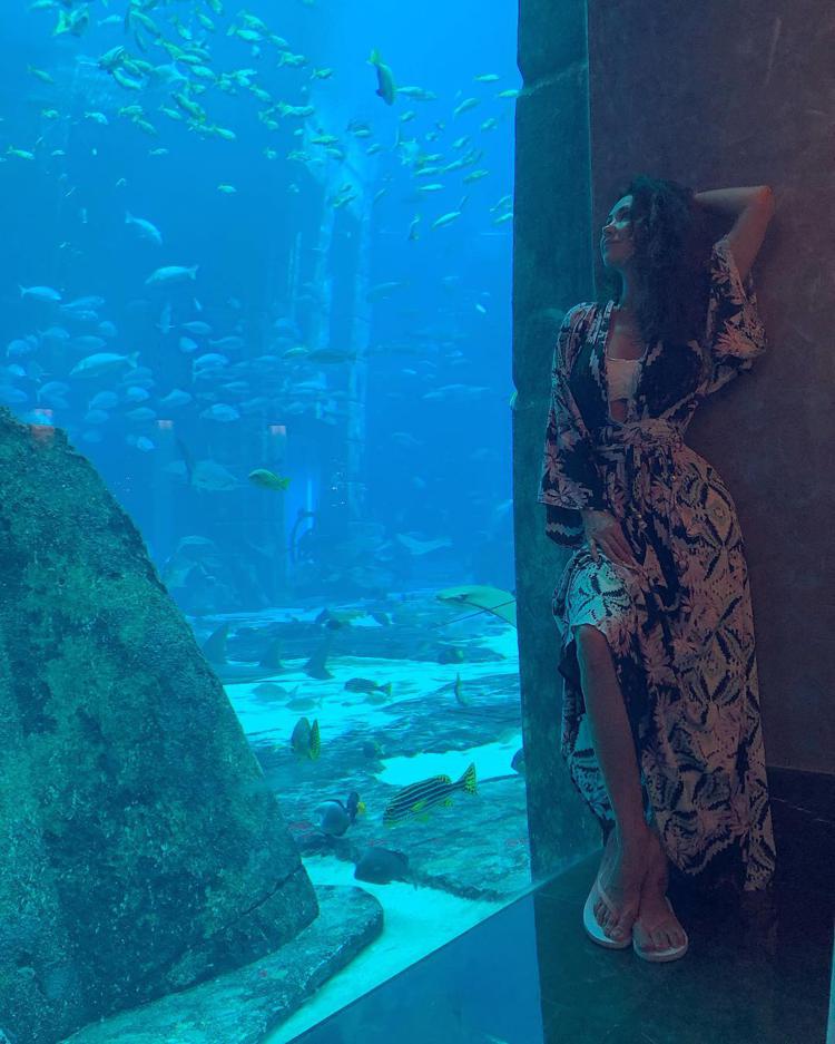 Екатерина Климова в океанариуме 