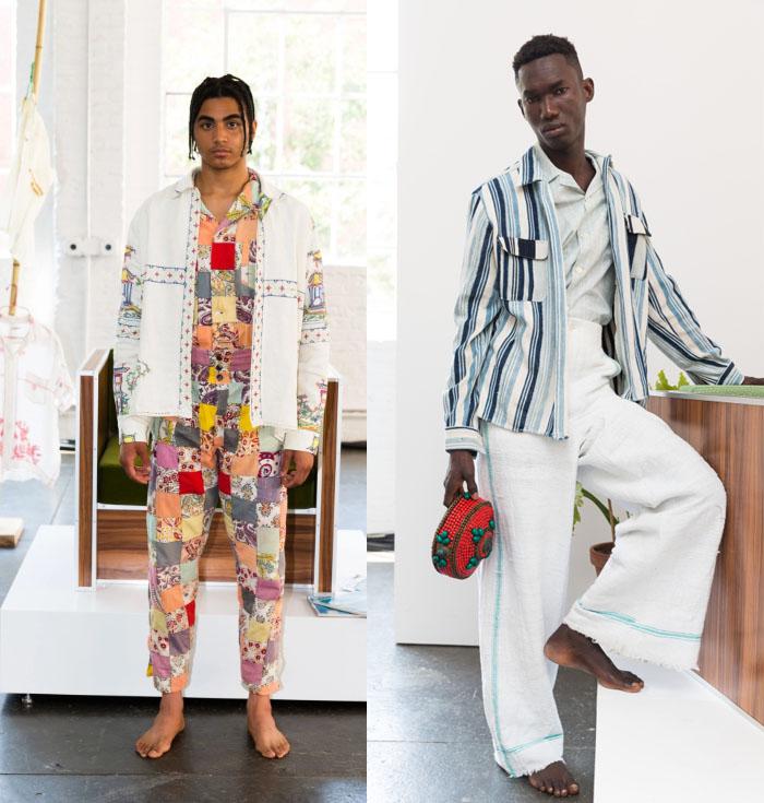 Мужская одежда фото мода 2018: Kenneth Nicholson, Reconstruct, Bode на неделе моды NYFW Spring 2018/2019