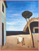 Карло Карра Пиния у моря, 1921. Частное собрание