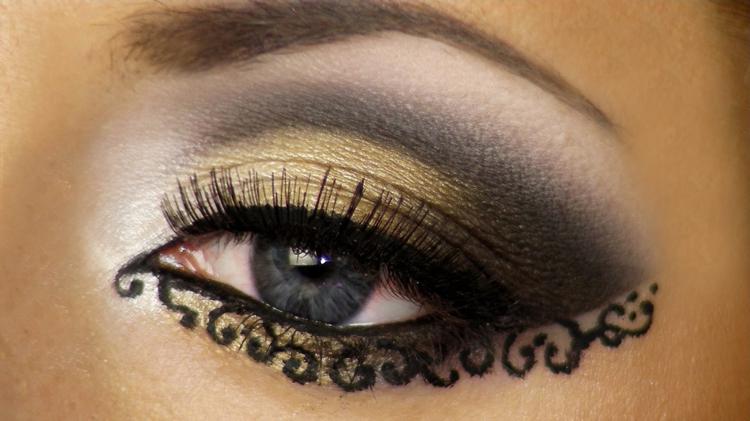 арабский макияж глаз