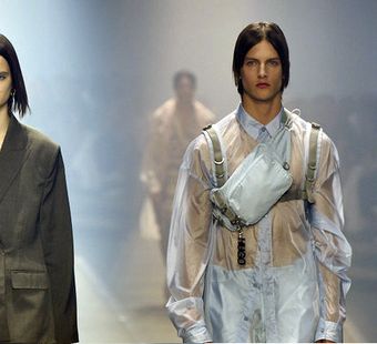 Мужская одежда Hugo Boss Spring 2018 2019 из Берлина - модные тенденции из эпохи 90-х