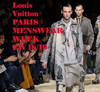 LOUIS VUITTON  с подиума недели мужской моды MENSWEAR FW 2018 2019 в Париже