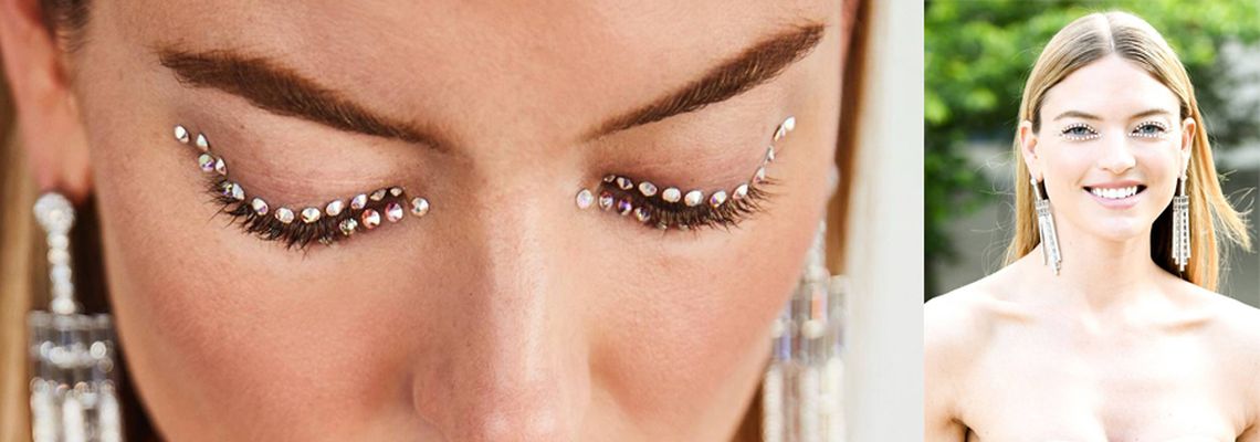 Как сделать свадебный макияж с кристаллами на лето 2018?