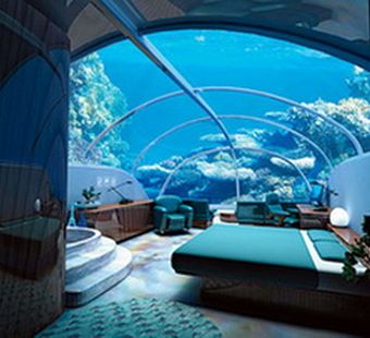 Отель под водой – находка для туриста