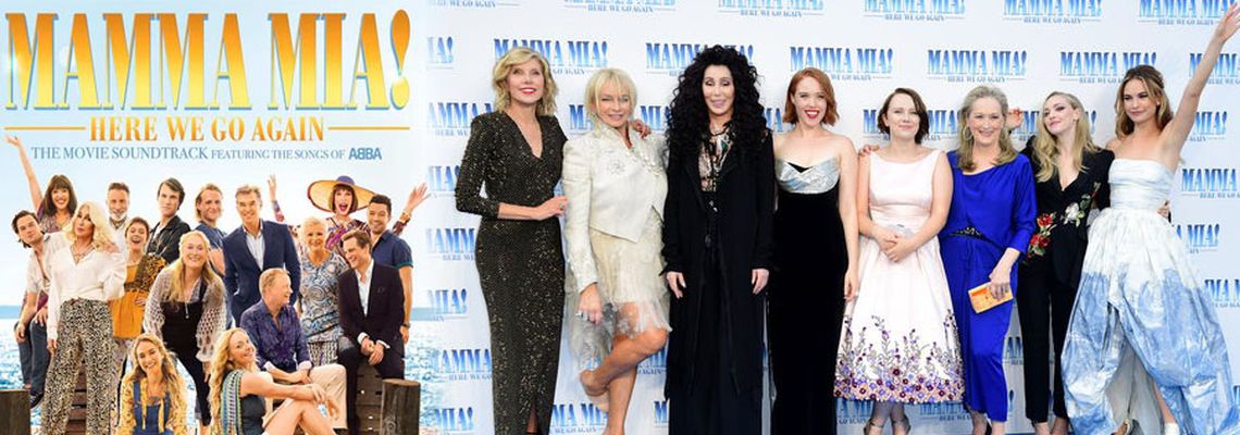 Mamma Mia 2: самые красивые вечерние платья и костюмы с красной дорожки в Лондоне