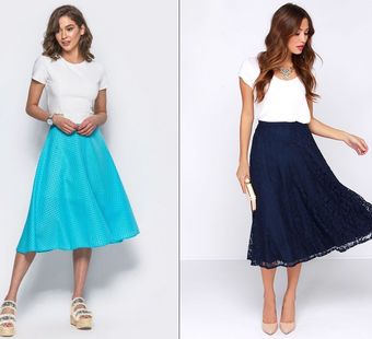 Как выглядеть этим летом 2018 стильно и модно? Выбираем летнюю юбку миди длины – фото