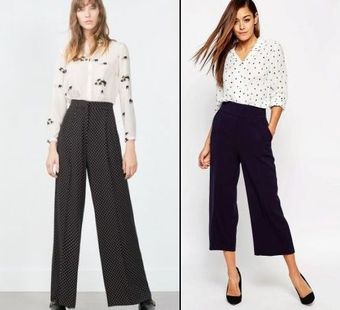 В моде широкие женские брюки: популярные модели и с чем носить такие штаны?