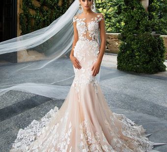 Самые красивые свадебные платья - 65 фото